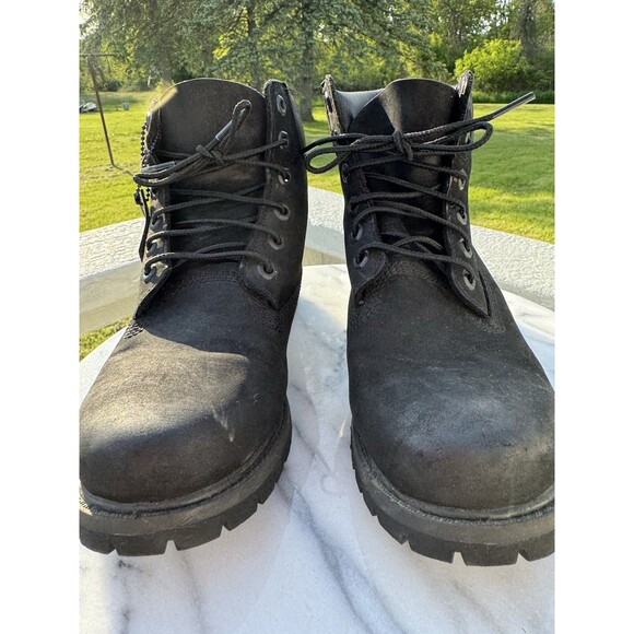 Timberland Men\'s Black Nubuck Waterproof Lace Up Work Boots US Size 7 M main image 6